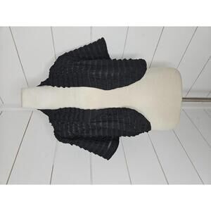 Chico's Large black ruffle shrug aka bolero jacket